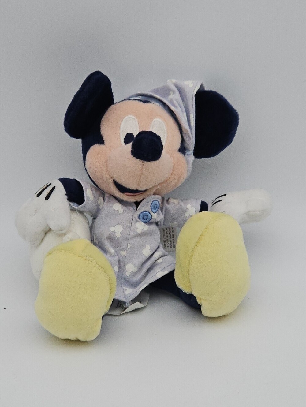 Disney Mickey Mouse In Pajamas with Pillow 8" Plush Figure